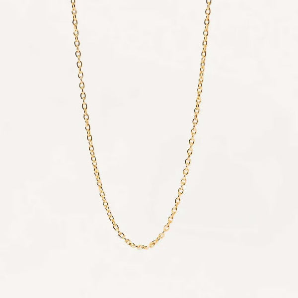 CADENA PLATA L AROS 1MM 45CM