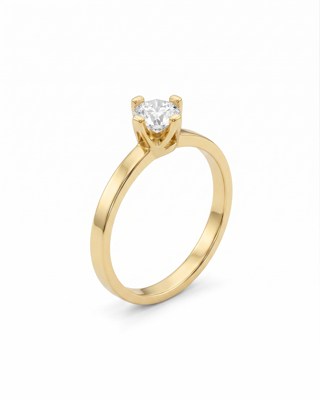 ANILLO SOLITARIO CRISTAL