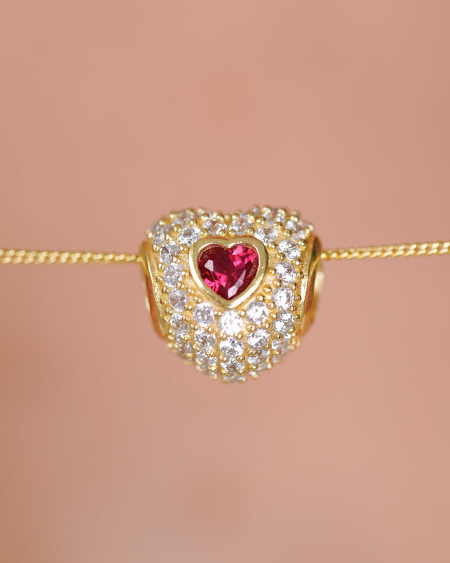 DIJE-CHARM AMOR ROSA 1,3CM