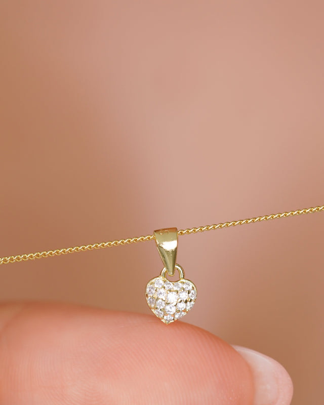 DIJE CORAZON MINI CIRCONES 6MM