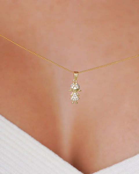 DIJE NIÑA CIRCONIAS 1,2CM