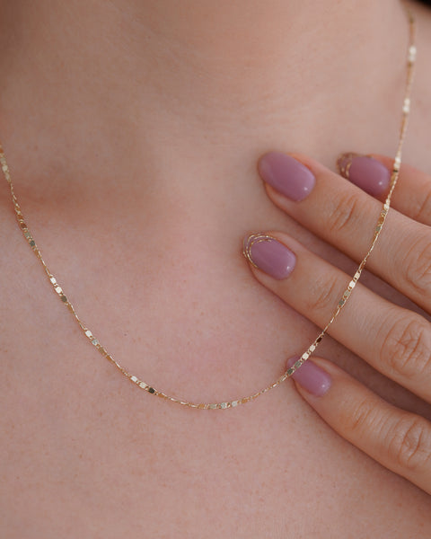 CADENA ESCALERA ENTRELAZADA 2MM 45CM