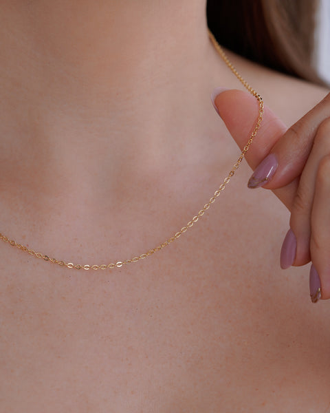 CADENA AROS 1MM 45CM