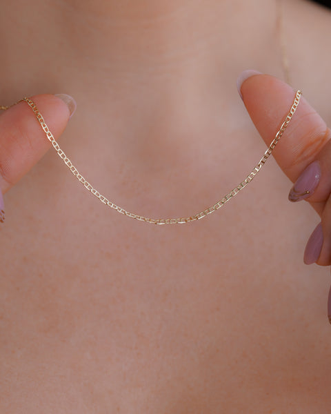 CADENA ESCALERA PLANA 2MM 50CM