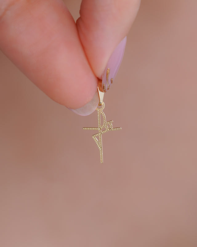 DIJE PALABRA FE SILUETA 1.4CM
