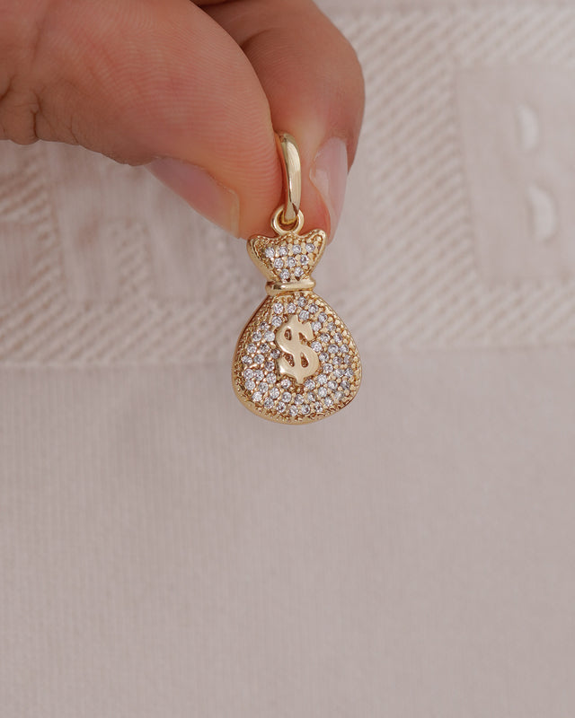 DIJE SUERTE BOLSA DINERO GRANDE 2.5CM