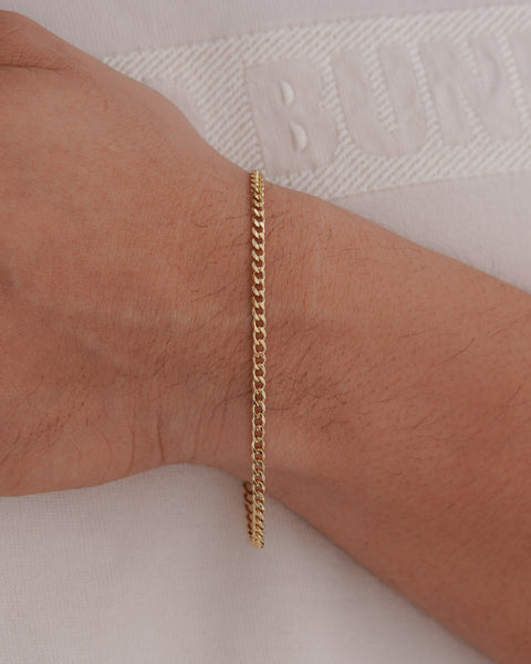 PULSERA CUBANA MEDIANA 21CM 3.5MM