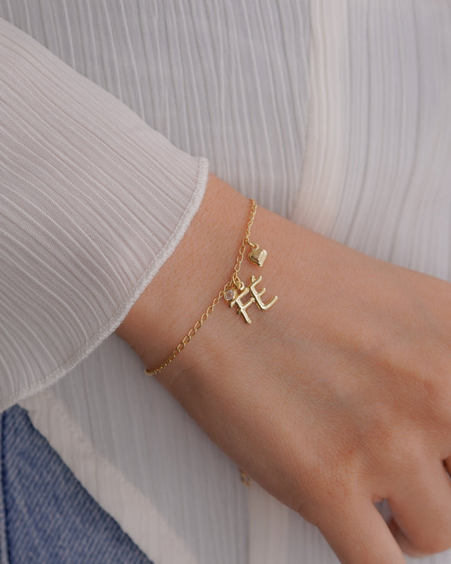 PULSERA PALABRA FE UNICA 17+5CM