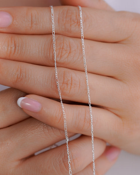 CADENA CARTIER 1MM 45CM PLATA ITA