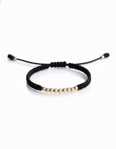 BRAZALETE NOVA 4MM MACRAME NEGRO