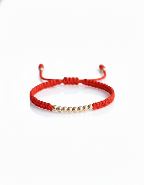 BRAZALETE NOVA 4MM MACRAME ROJO