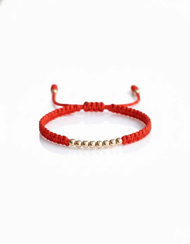 BRAZALETE NOVA 4MM MACRAME ROJO