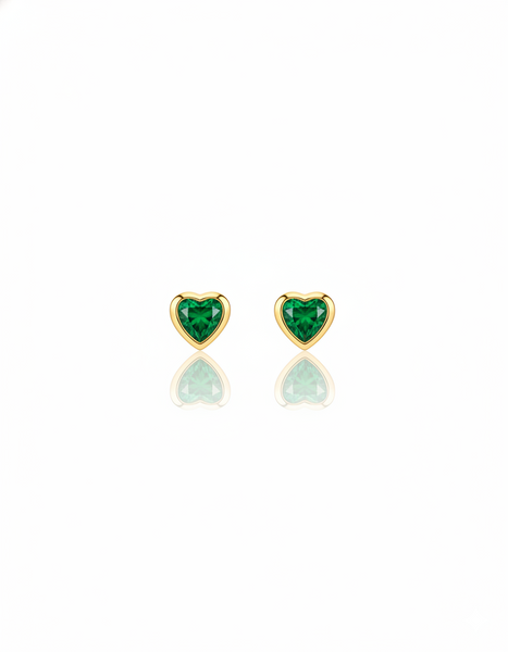 TOPO MINI CORAZON VERDE 3MM ROSCA SEGURIDAD