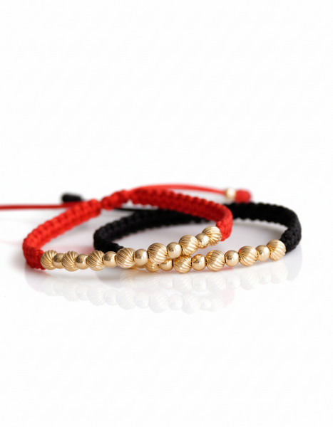 SET BRAZALETE MAGNO ROJO Y NEGO