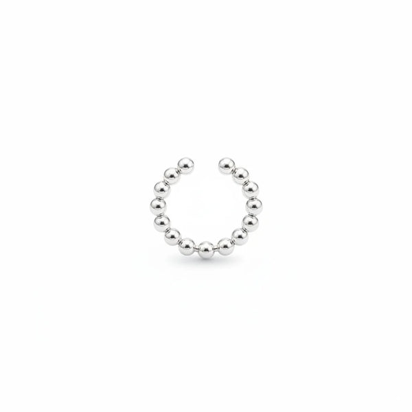A EARCUFF ONE LINE BALINES PLATA