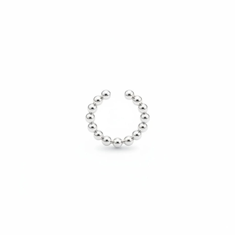 A EARCUFF ONE LINE BALINES PLATA