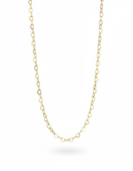 GARGANTILLA PLATA L CORAZONES 3MM 40CM