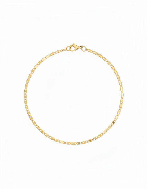 TOBILLERA ESCALERA PLANA DIAMANTADA 2MM 25CM