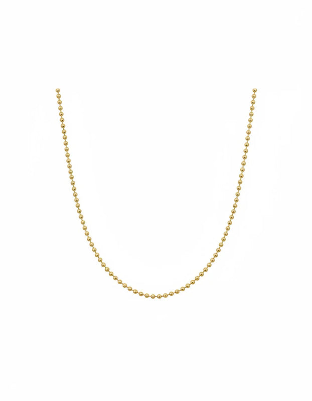 CADENA PLATA L  MILITAR 2,5MM 60CM