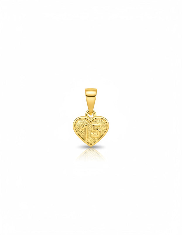 DIJE FELIZ 15 AÑOS 0.8CM