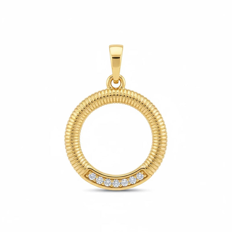 DIJE RONDEL TALLADO 1,5CM