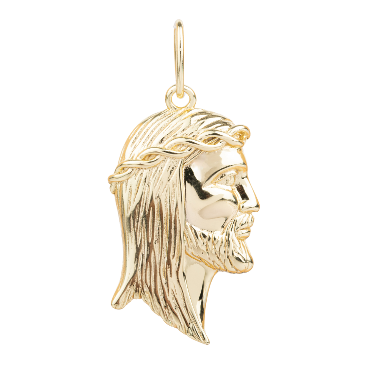 DIJE ROSTRO DIAMANTADO 2,5CM