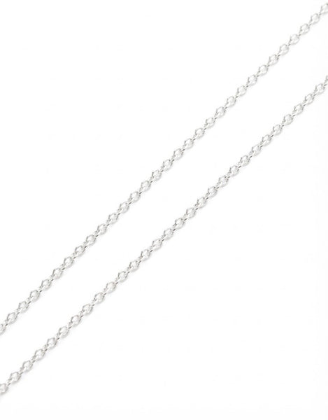 CADENA PLATA BRILLOS 45CM